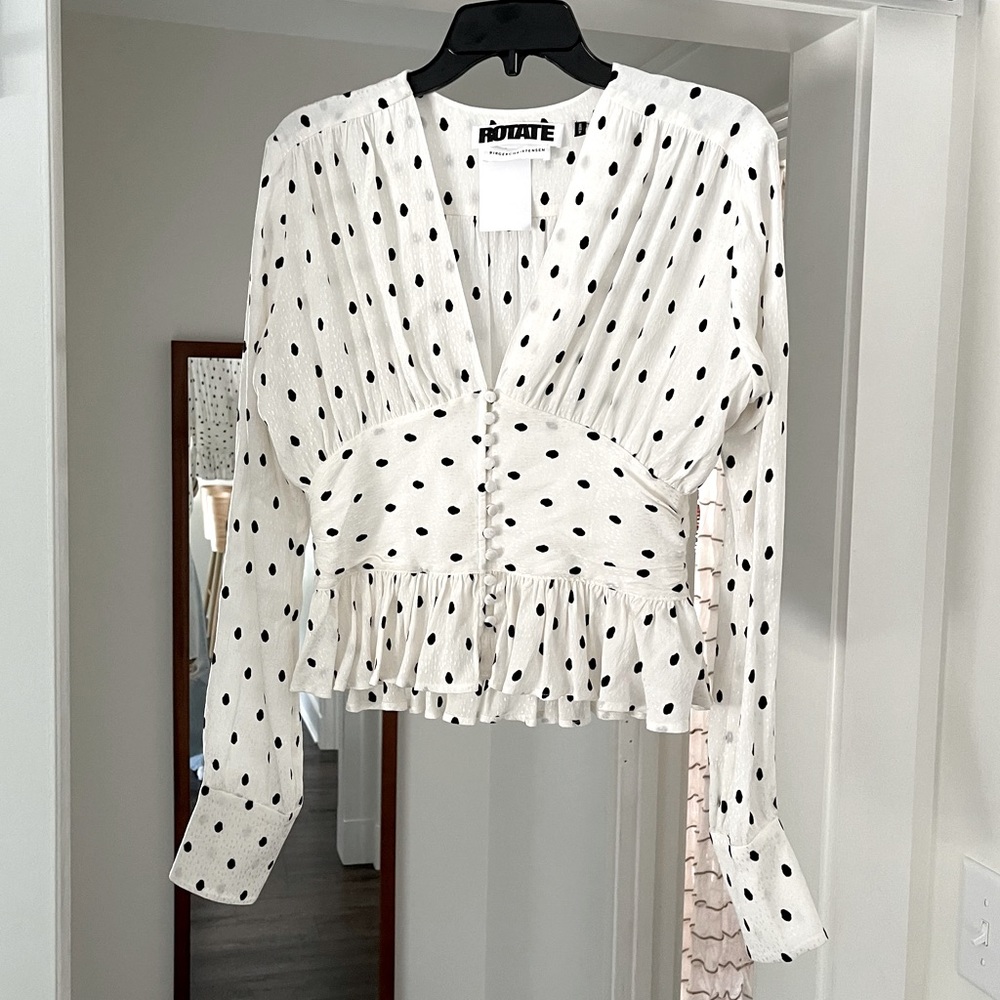 ROTATE BIRGER CHRISTENSEN
Tracy Polka Dot Top